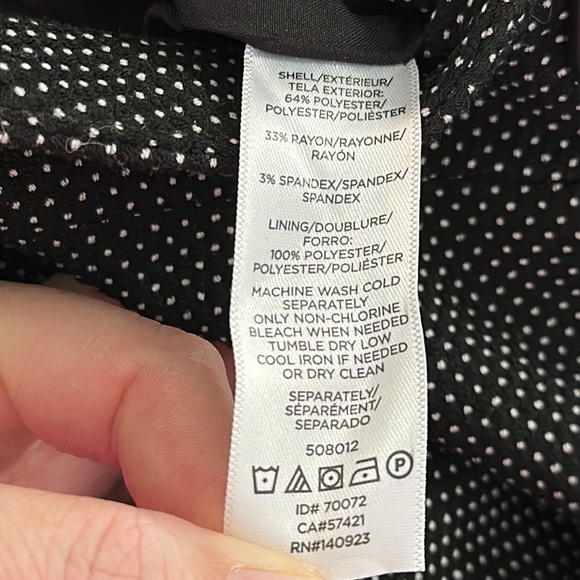 Ann Taylor Factory Skirt Black and White Size 14 NWT - Picture 7 of 7